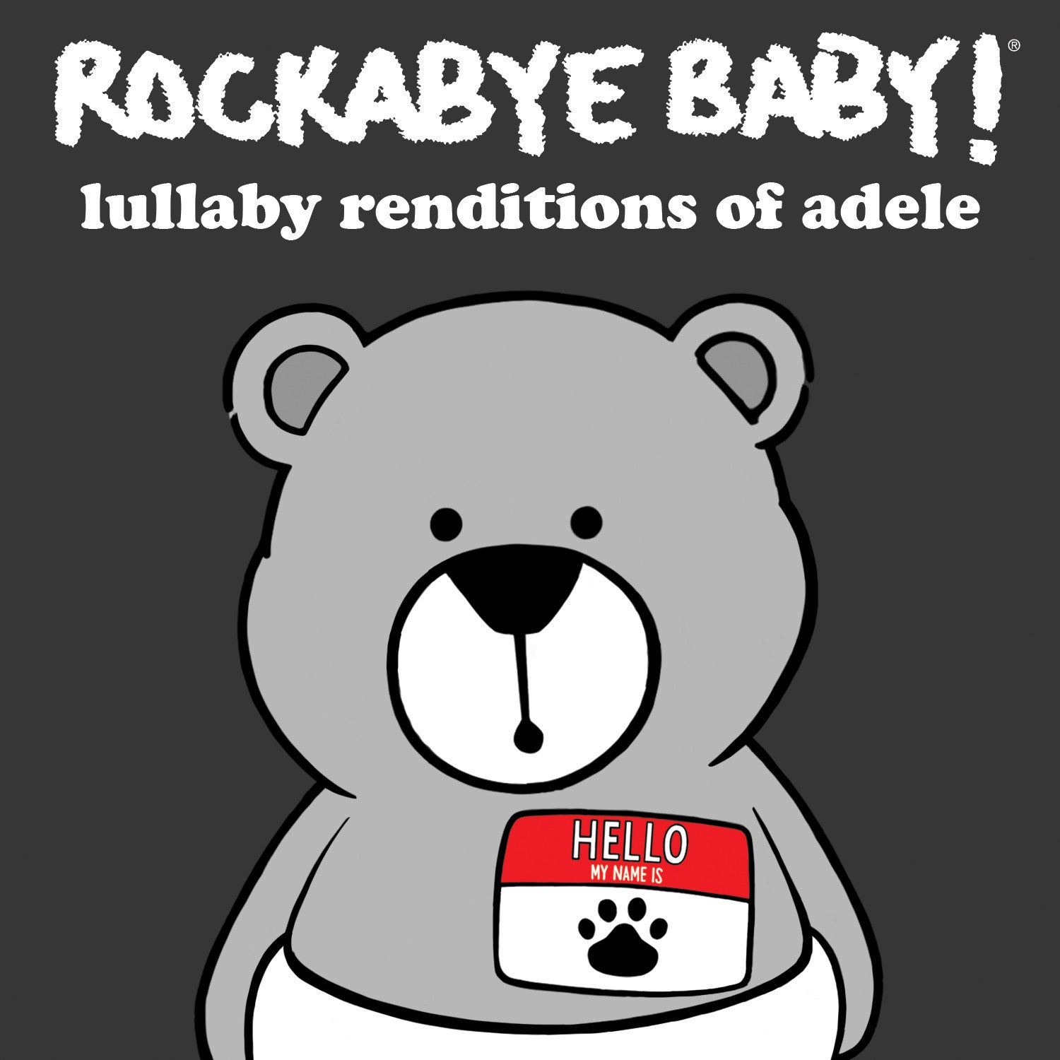 rockabye baby illustration for album of modern lullaby renditions adele