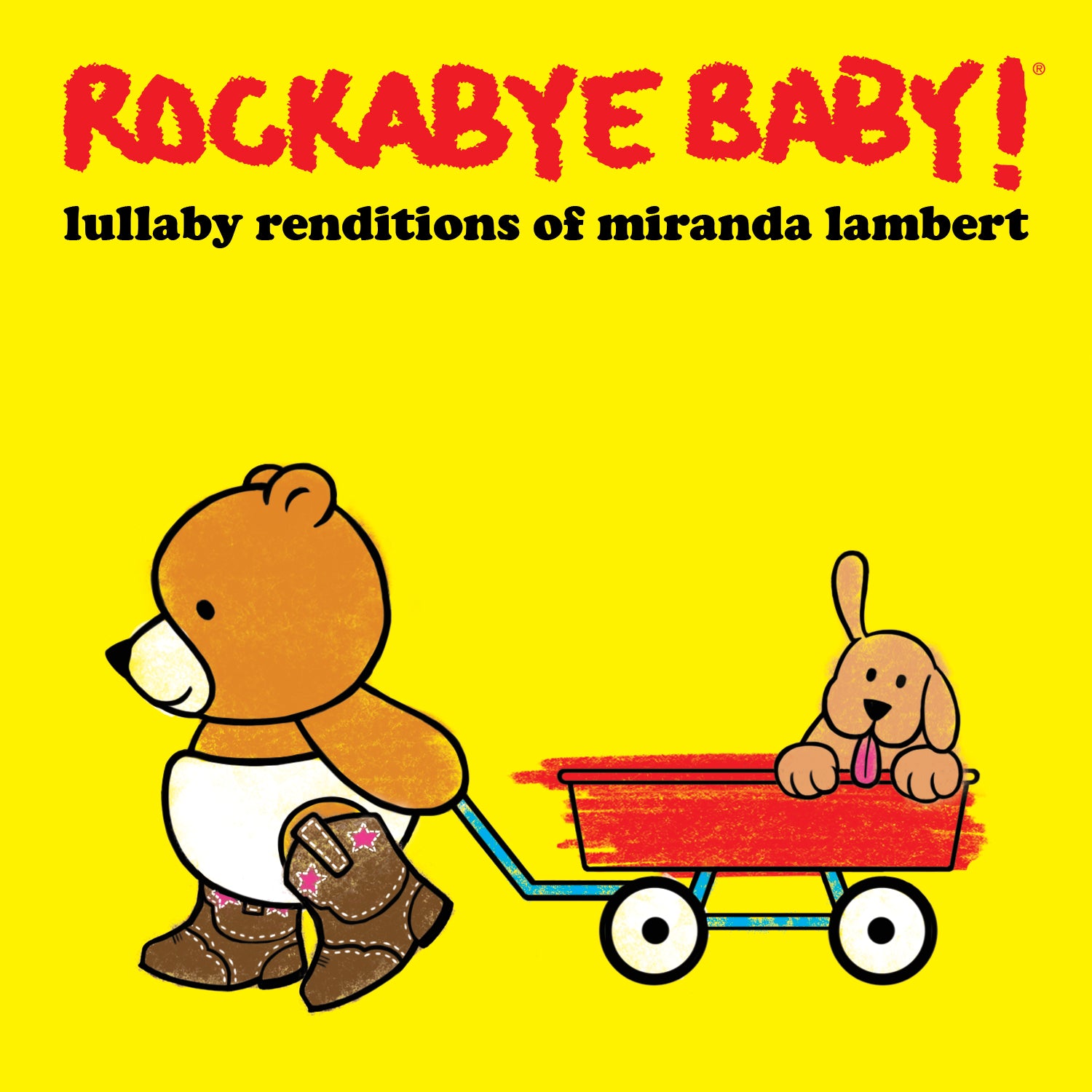yellow album art for modern lullaby renditions of miranda lambert