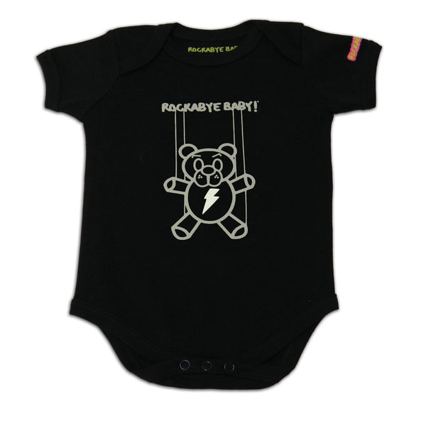 Organic Baby Bodysuit ("Lullaby Renditions of Metallica" Album Art) Rockabye Baby!