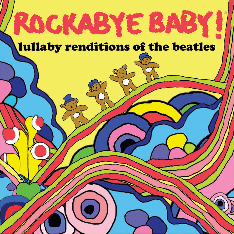 Colorful album art for instrumental songs Lullaby Renditions of the Beatles