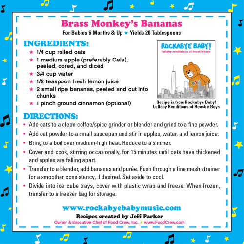 banana apple cinnamon baby food recipe for babies 6 months and up