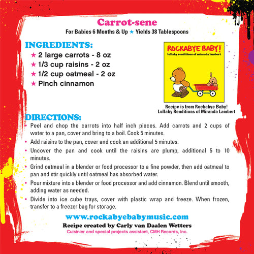 carrot homemade baby food recipe for babies 6 months and up