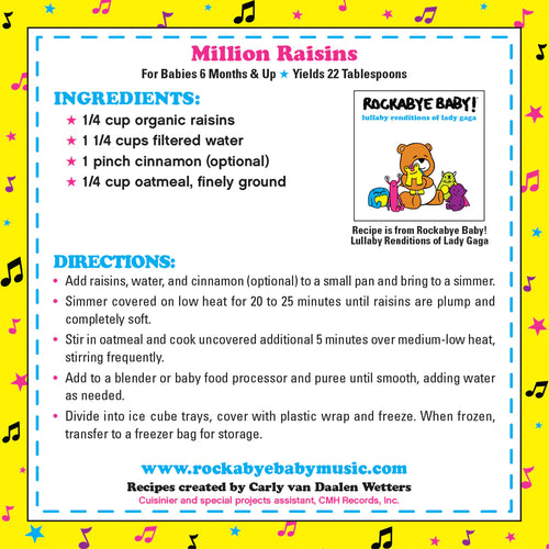 raisin oatmeal homemade baby food recipe for babies 6 months and up