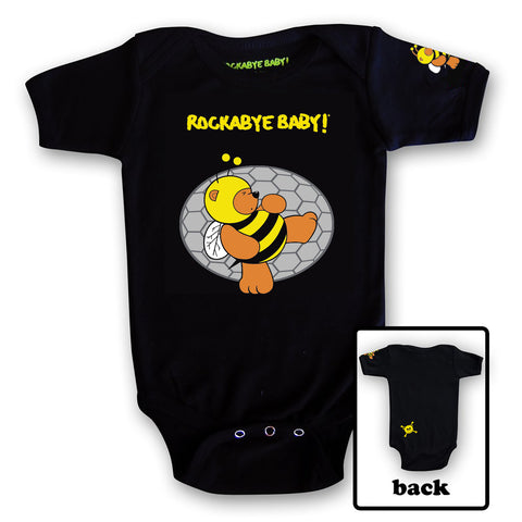 Organic Baby Bodysuit ("Lullaby Renditions of Wu-Tang Clan" Album Art on Black or White)