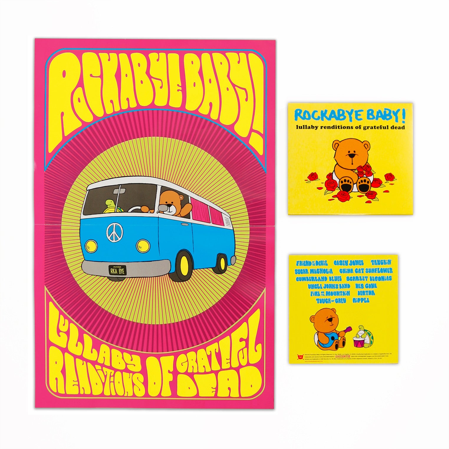 rockabye baby lullaby renditions grateful dead cd poster